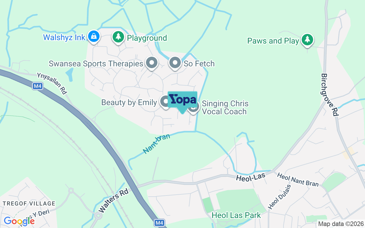 Map showing the location of SA7 0HB