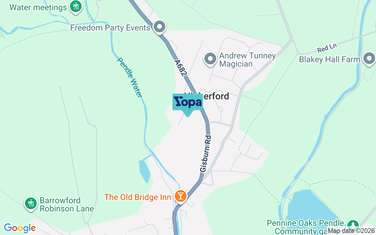Map showing the location of BB9 6AX