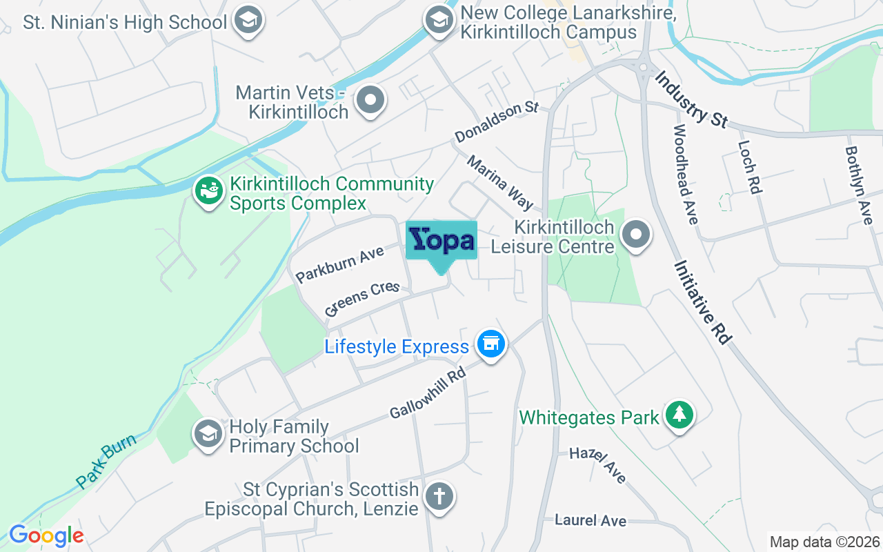 Map showing the location of G66 4AF
