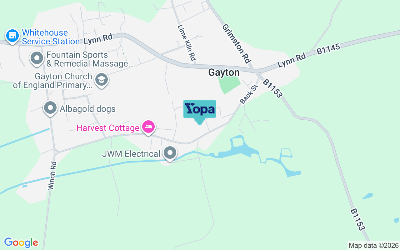 Map showing the location of PE32 1RB
