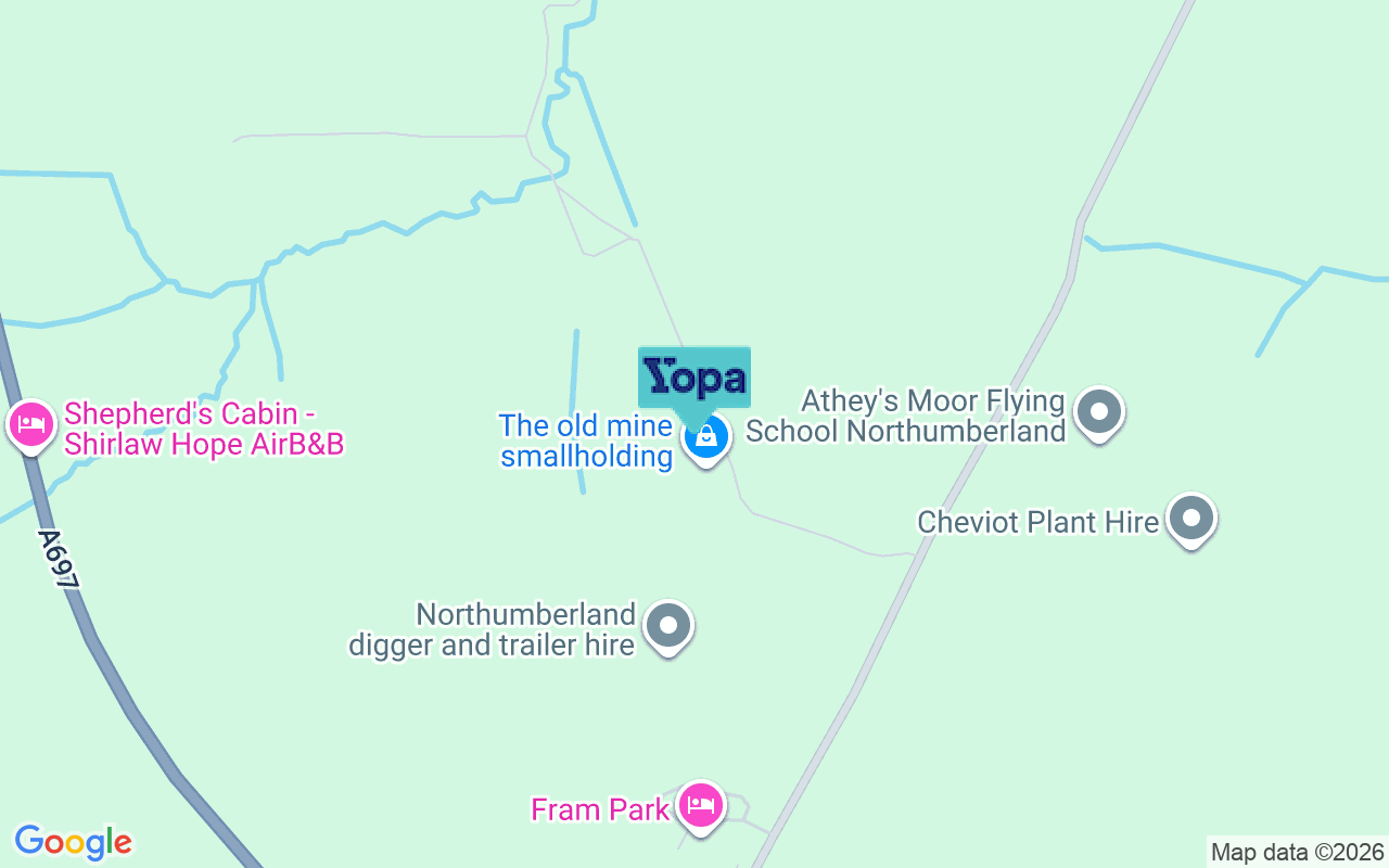 Map showing the location of NE65 8DA
