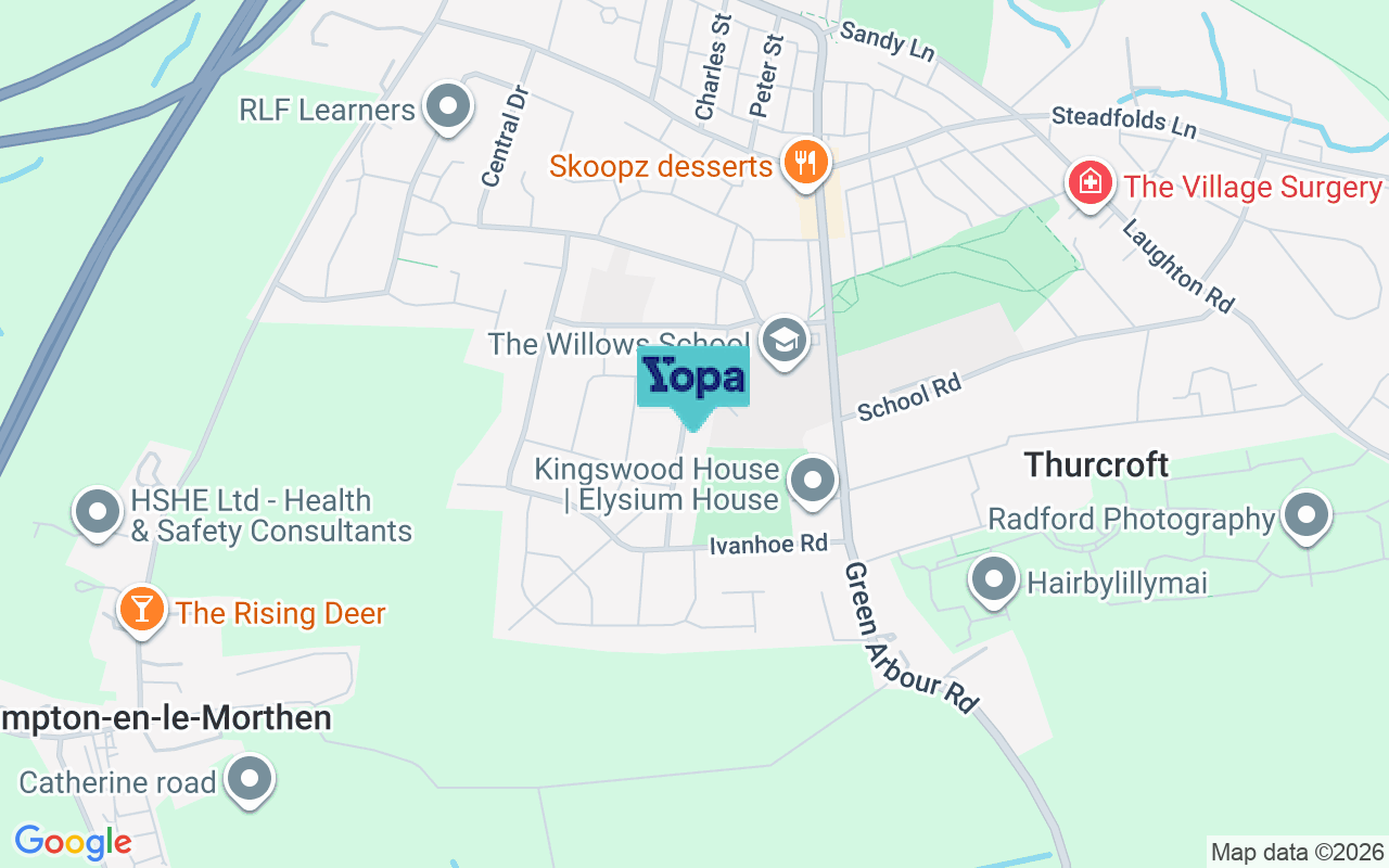 Map showing the location of S66 9QN