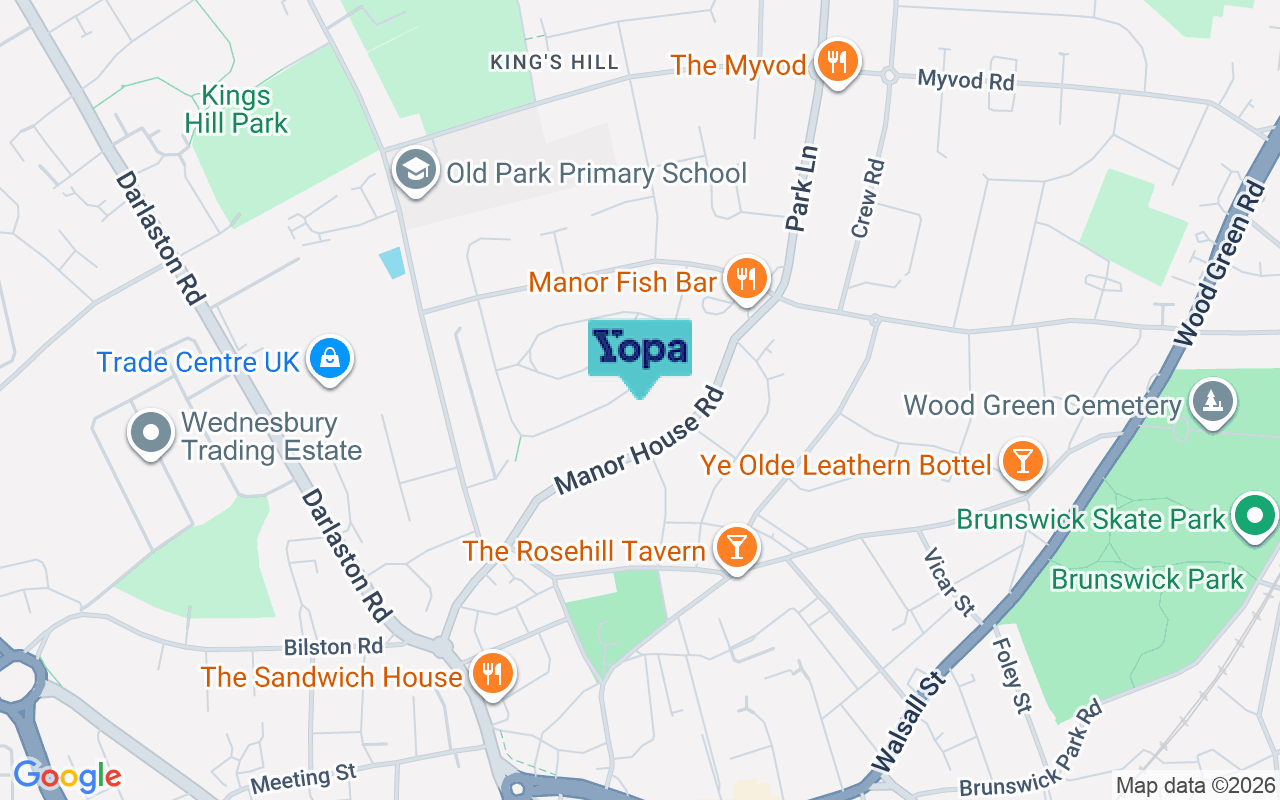 Map showing the location of WS10 9NE