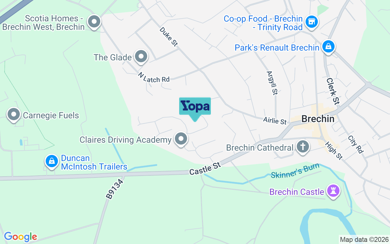 Map showing the location of DD9 6XG
