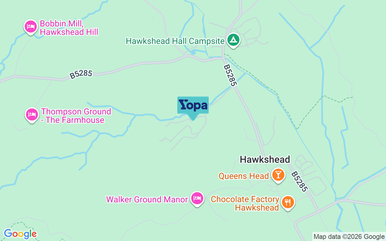Map showing the location of LA22 0NW