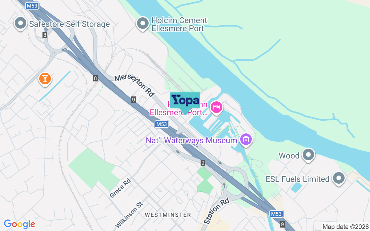 Map showing the location of CH65 2AL