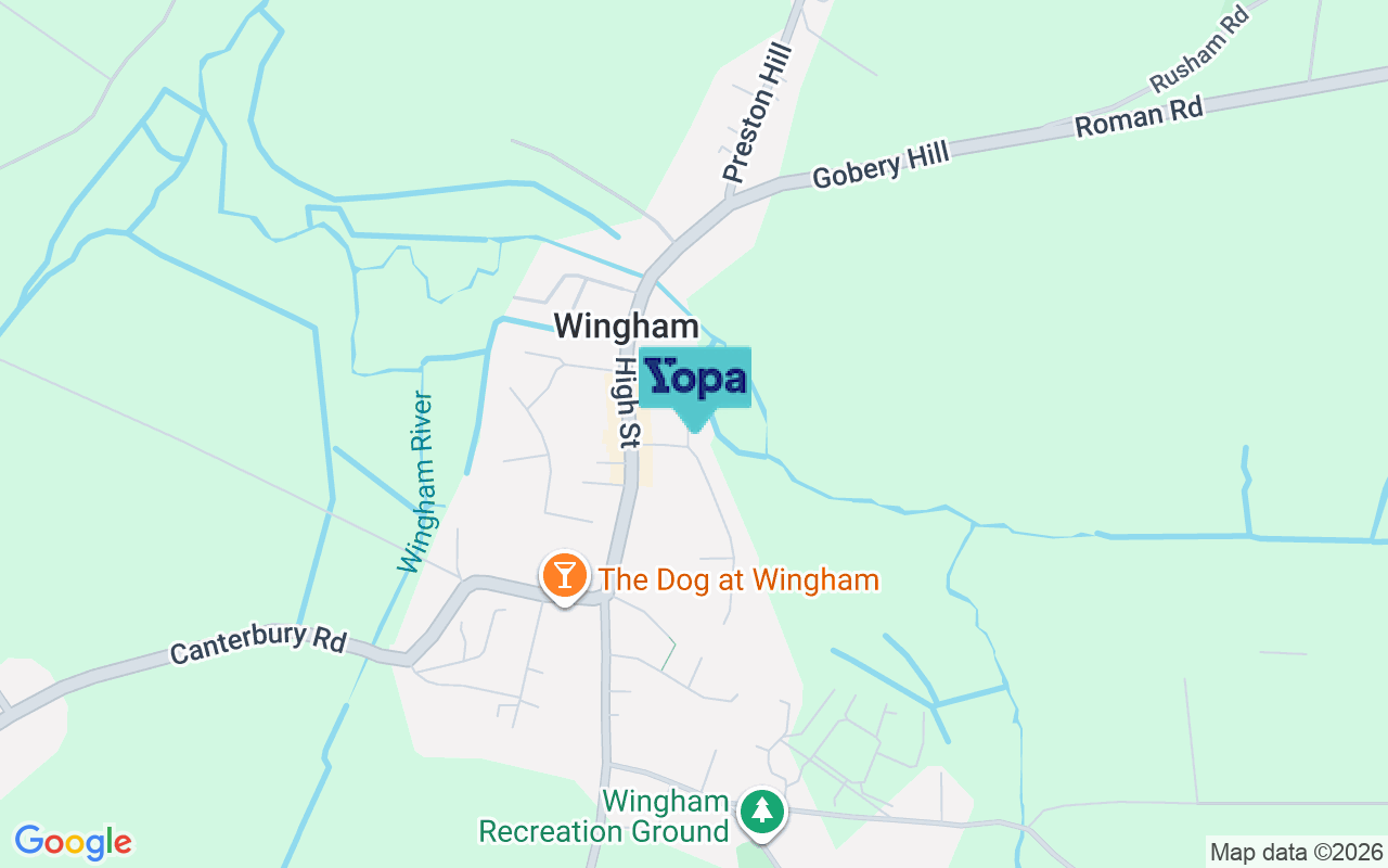 Map showing the location of CT3 1DW