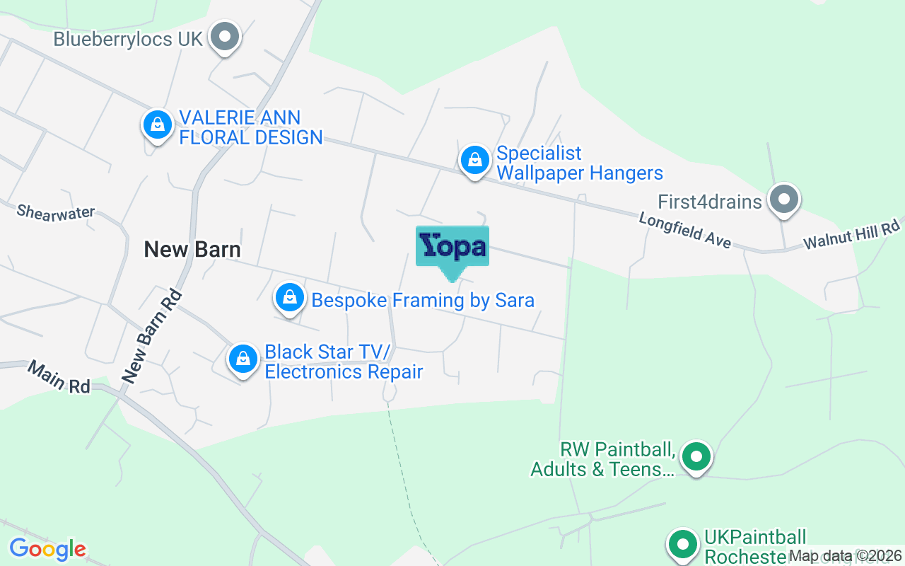 Map showing the location of DA3 7HL
