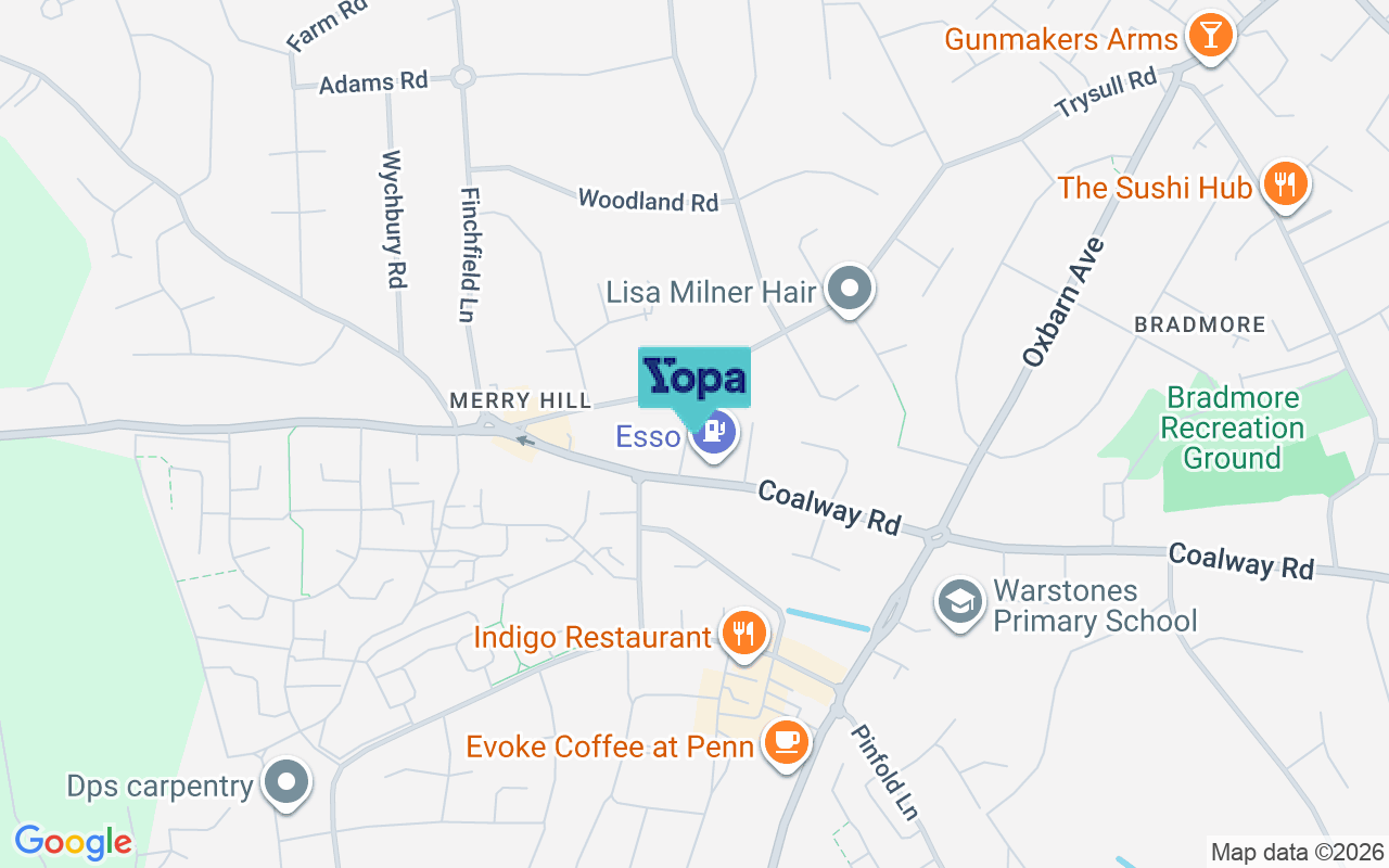Map showing the location of WV3 7NW