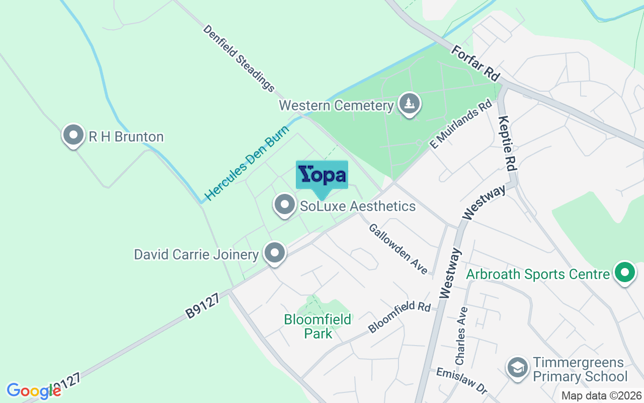 Map showing the location of DD11 3FD
