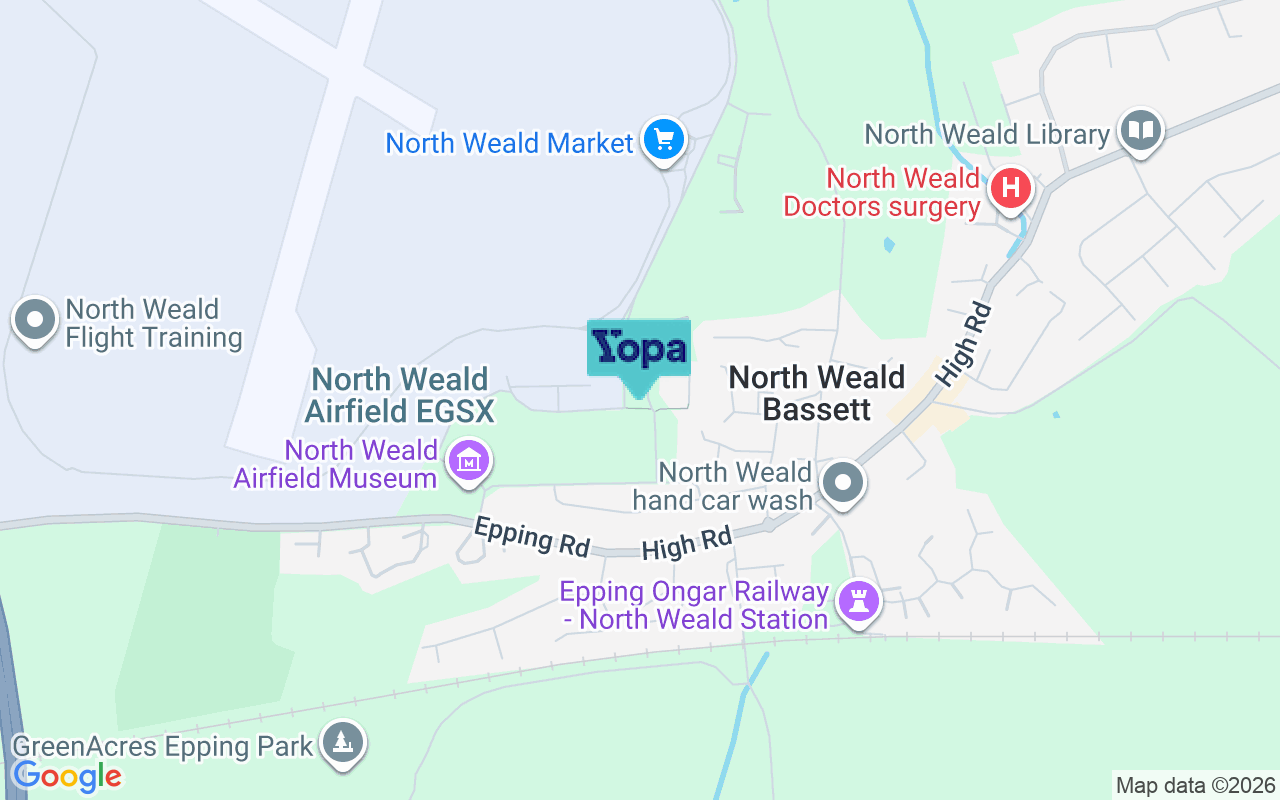 Map showing the location of CM16 6FP