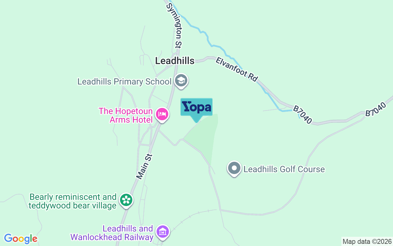 Map showing the location of ML12 6YQ