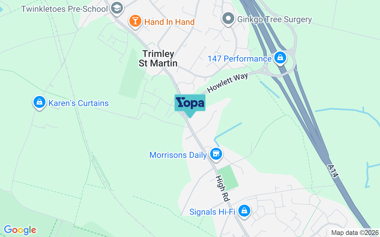 Map showing the location of IP11 0rg
