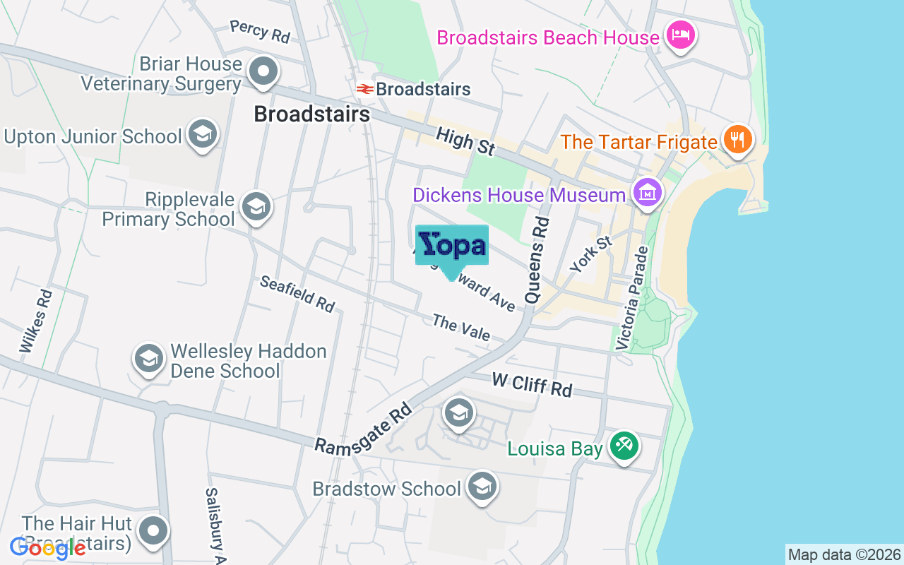 Map showing the location of CT10 1PH