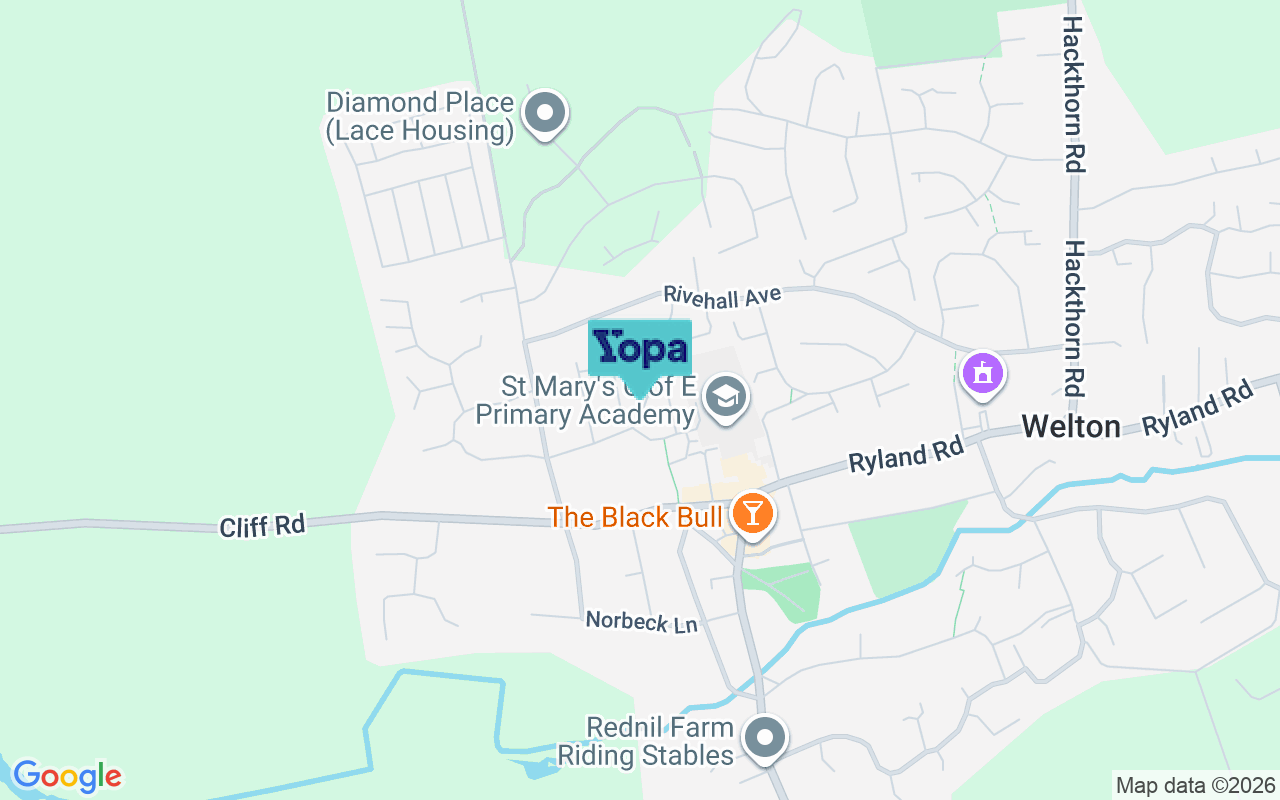 Map showing the location of LN2 3LD