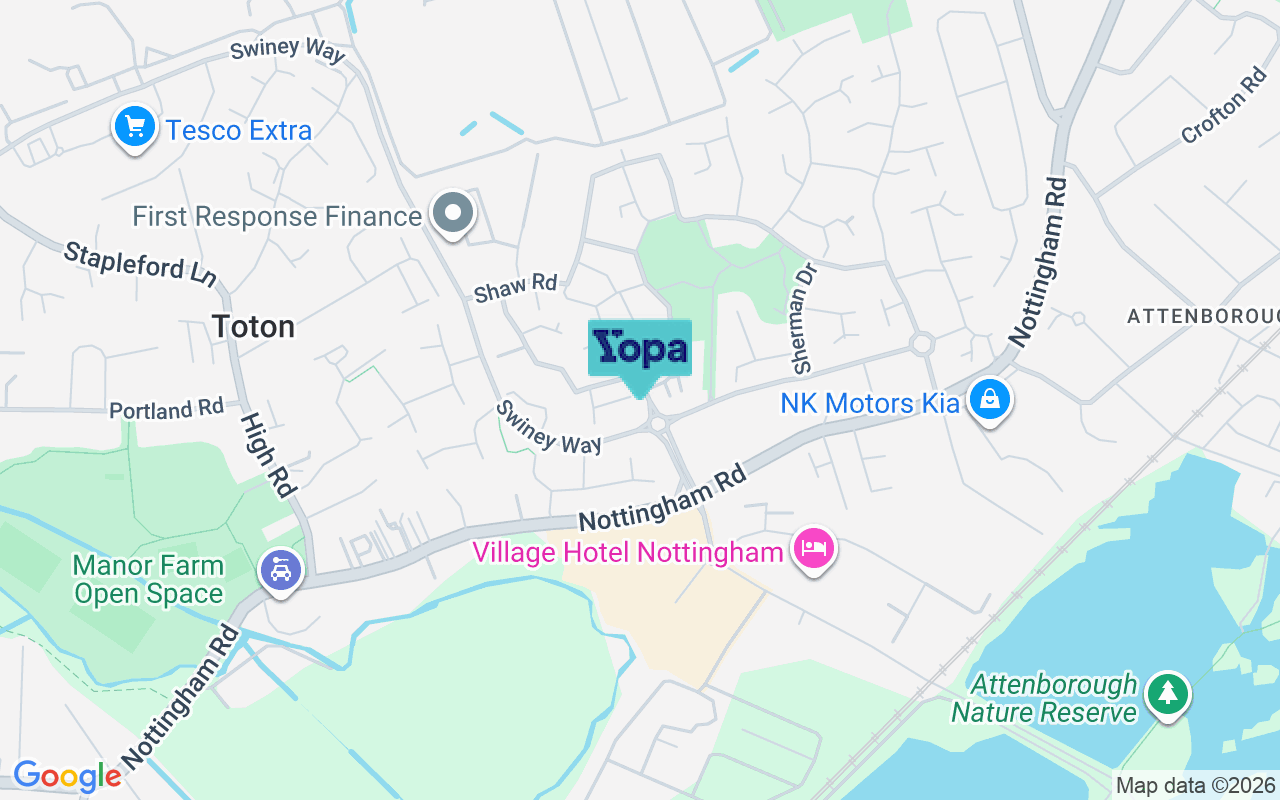 Map showing the location of NG9 6RE