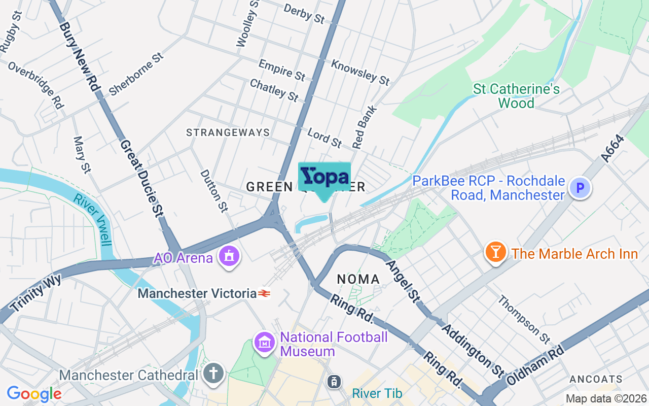 Map showing the location of M4 4FE