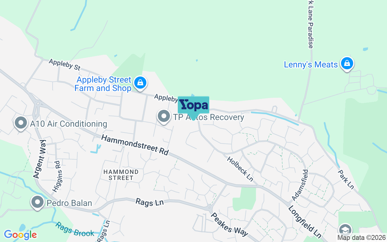 Map showing the location of EN7 6QW