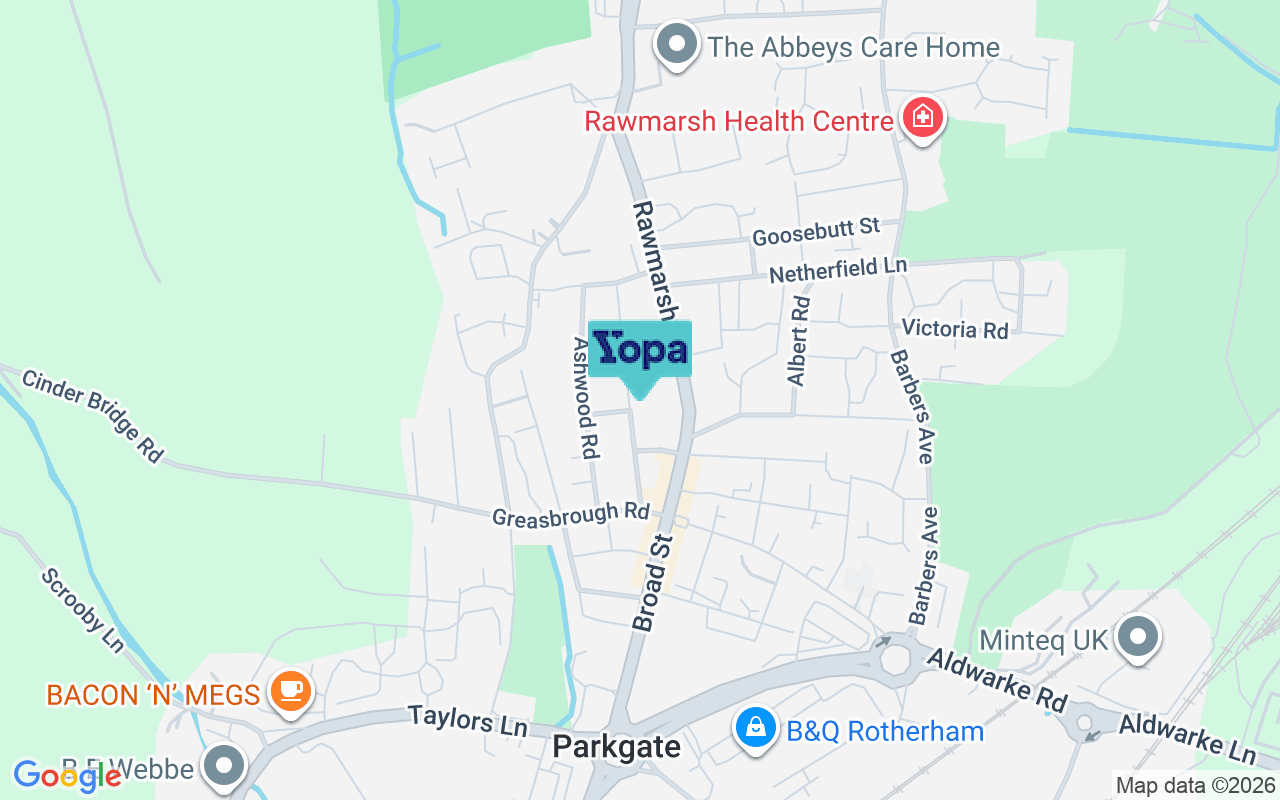 Map showing the location of S62 6JA