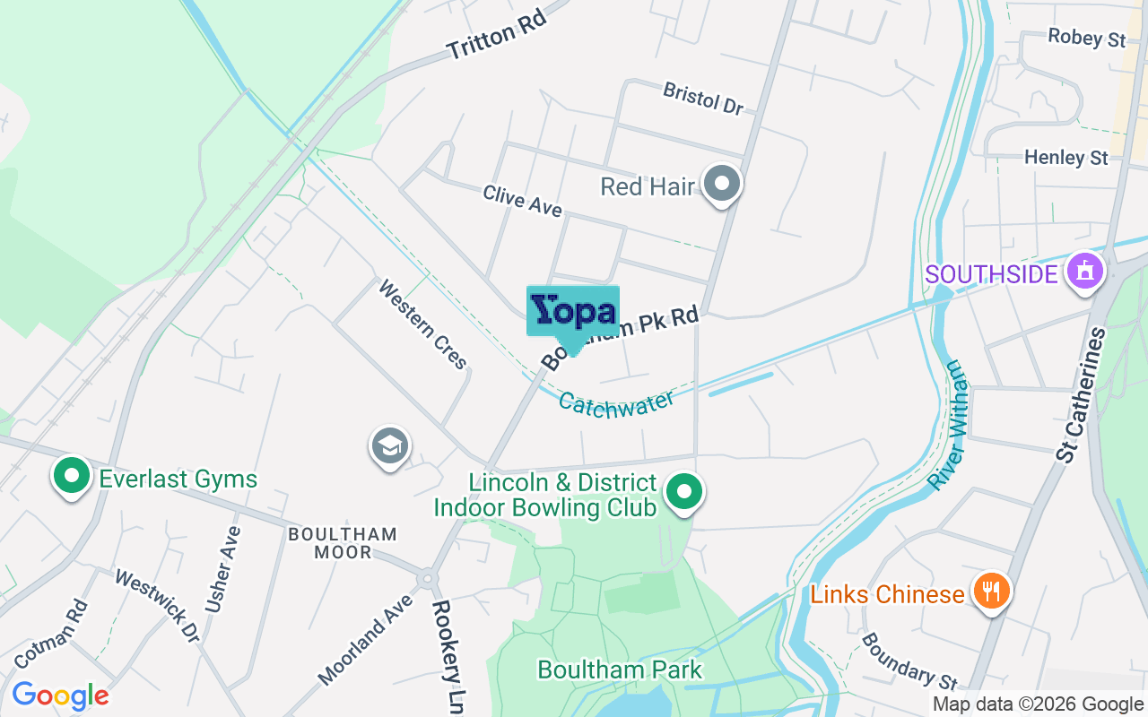Map showing the location of LN6 7SQ