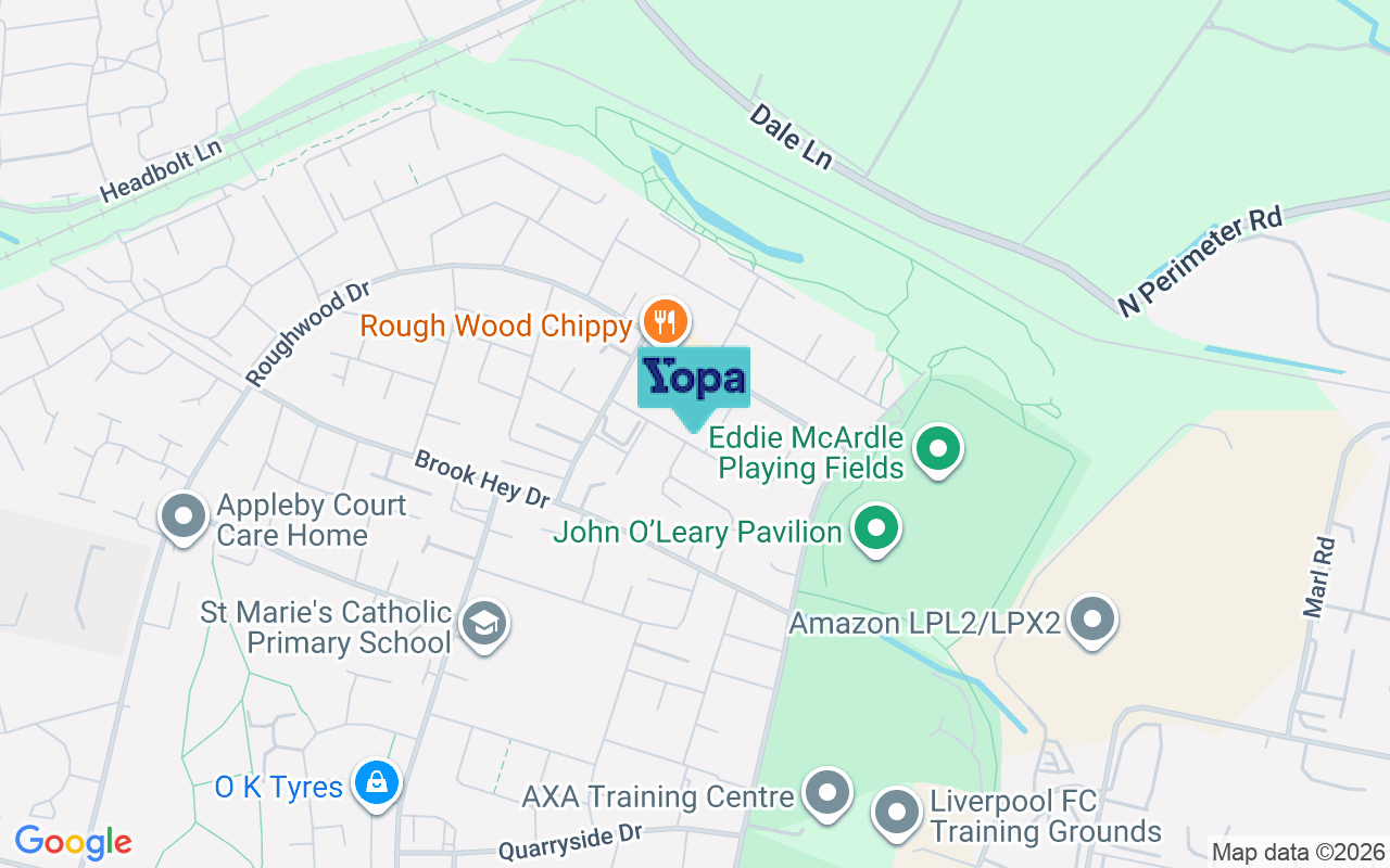 Map showing the location of L33 9UF