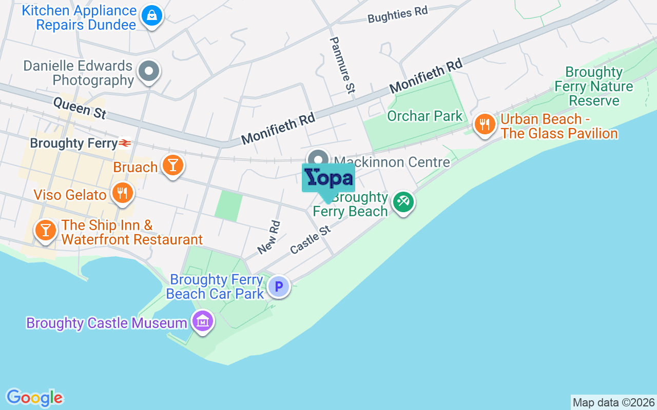 Map showing the location of DD5 2ET