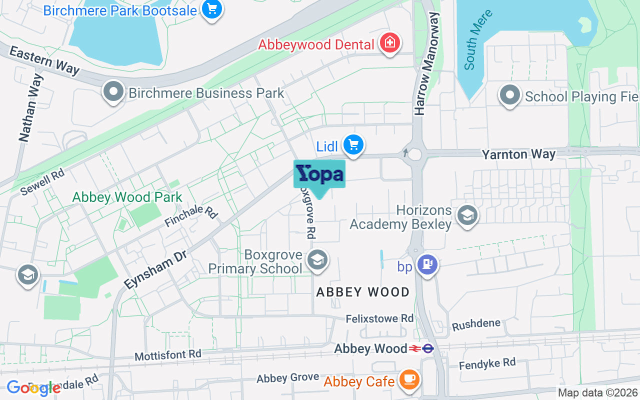 Map showing the location of SE2 9LA
