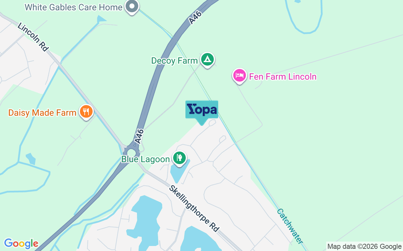 Map showing the location of LN6 0YF