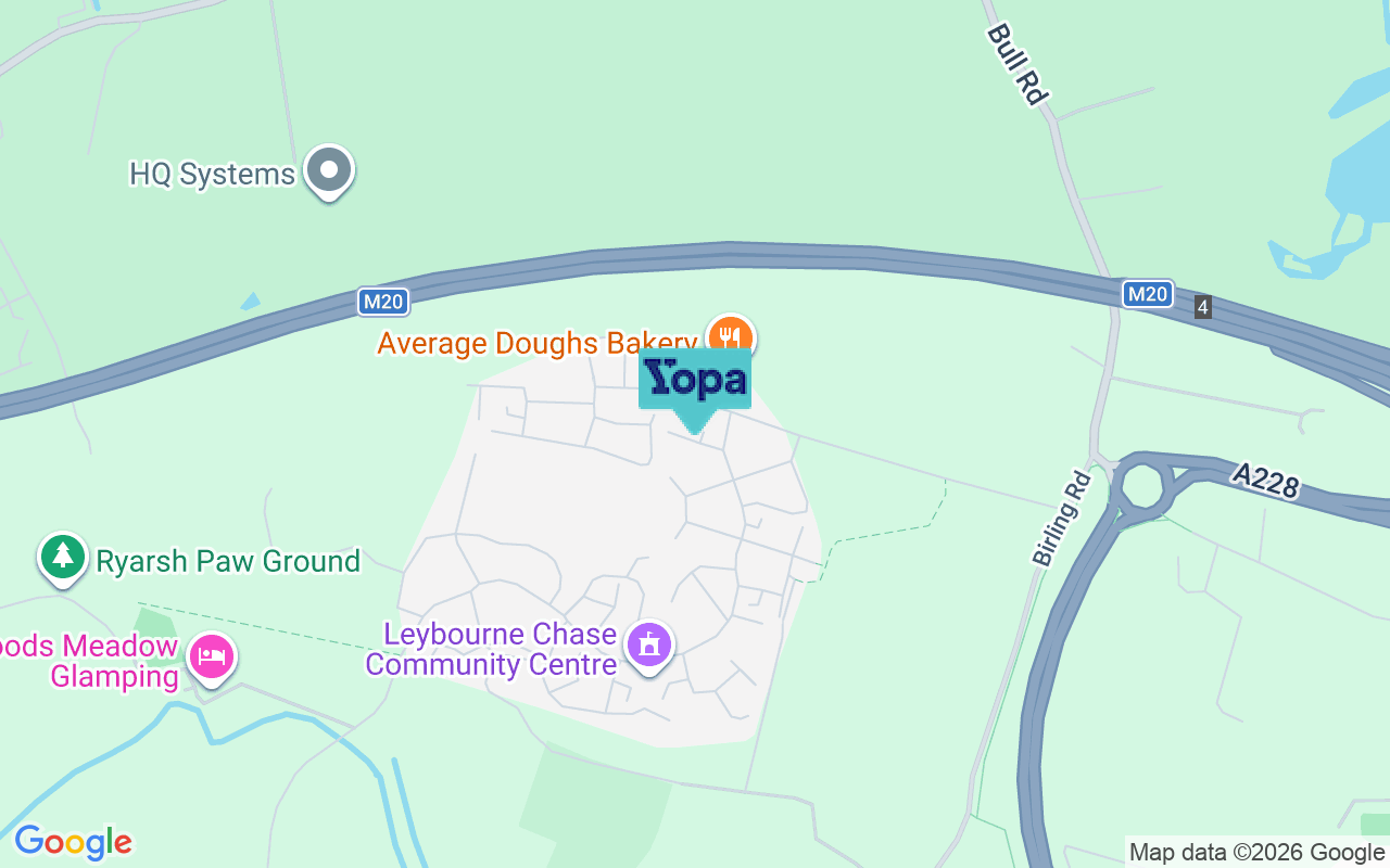 Map showing the location of ME19 5GP