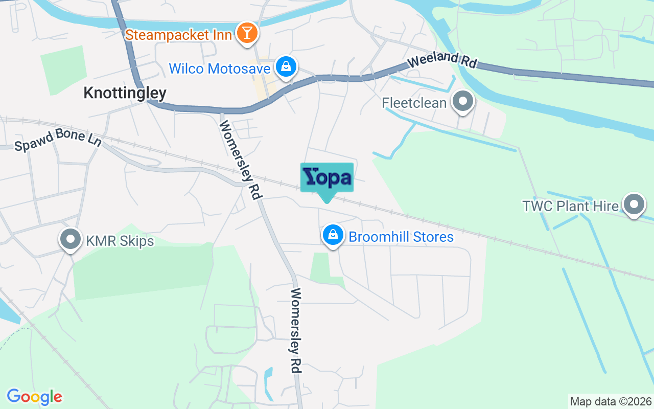 Map showing the location of WF11 0DT