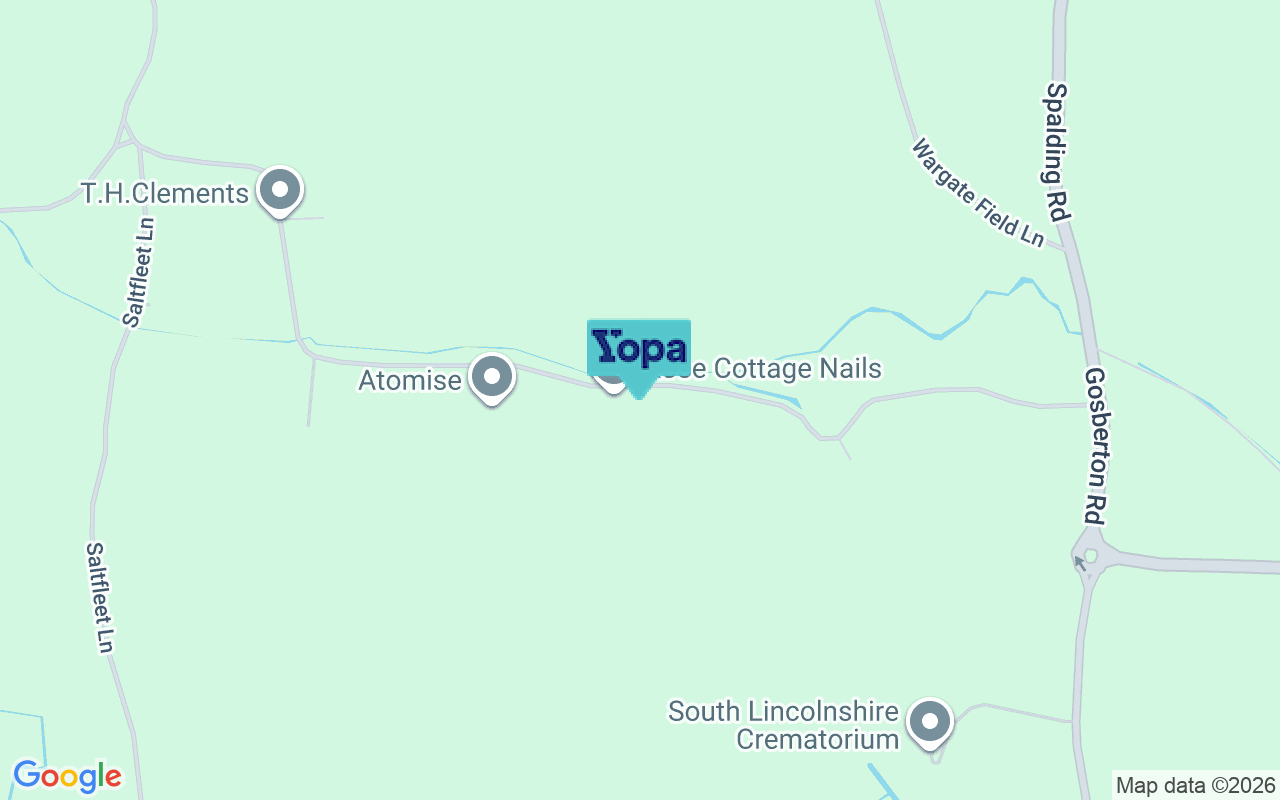 Map showing the location of PE11 4BE