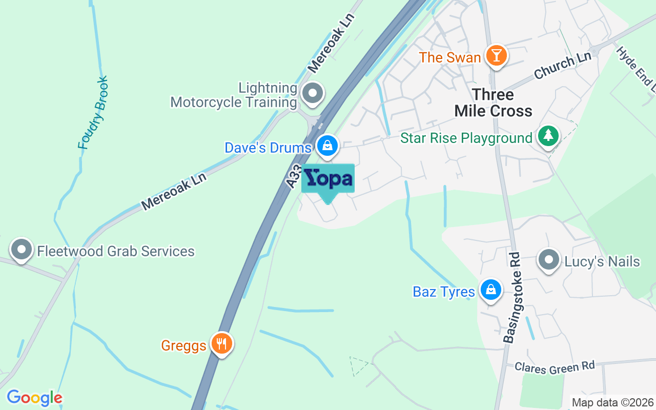 Map showing the location of RG7 1RA