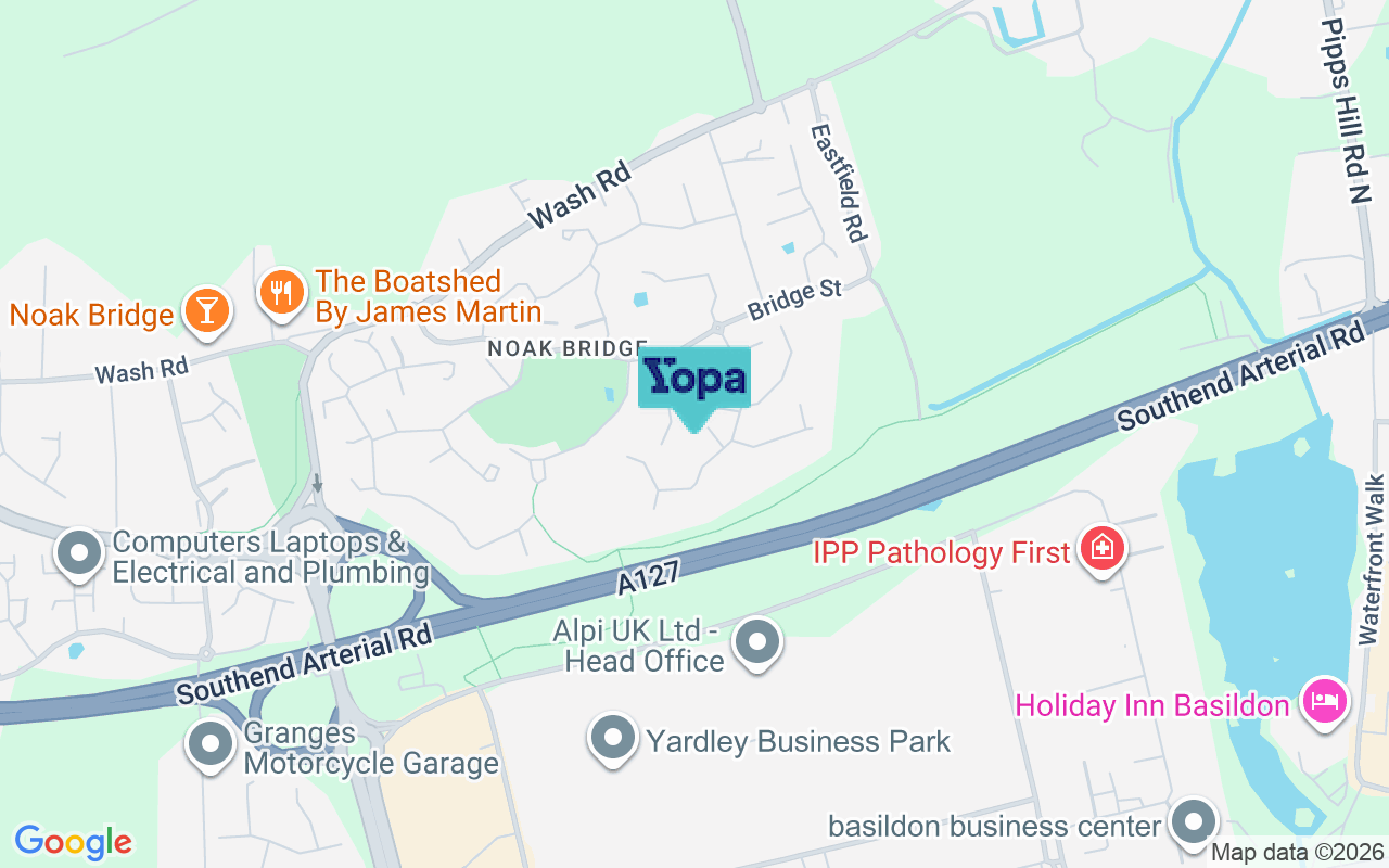 Map showing the location of SS15 5GS