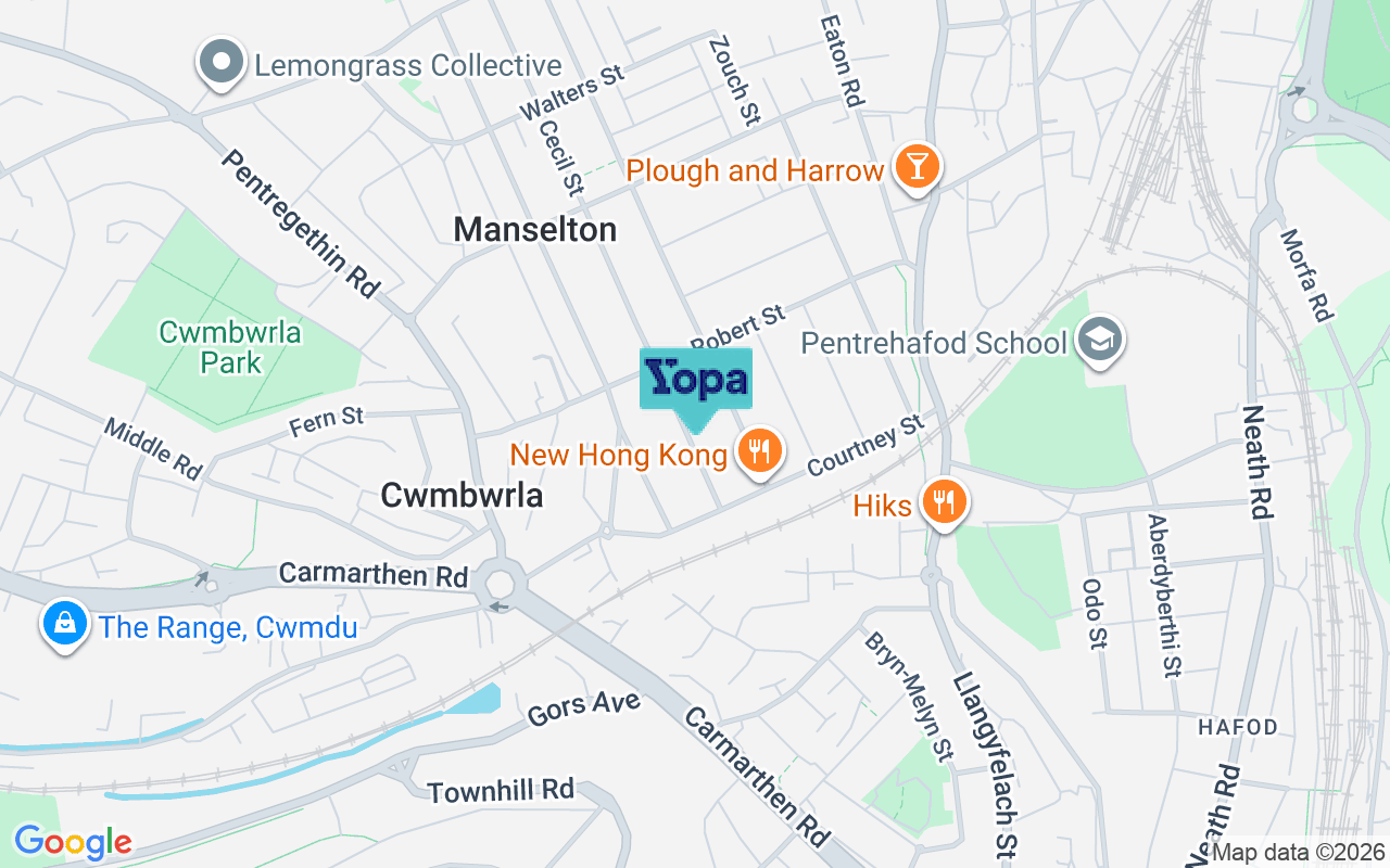 Map showing the location of SA5 9NP