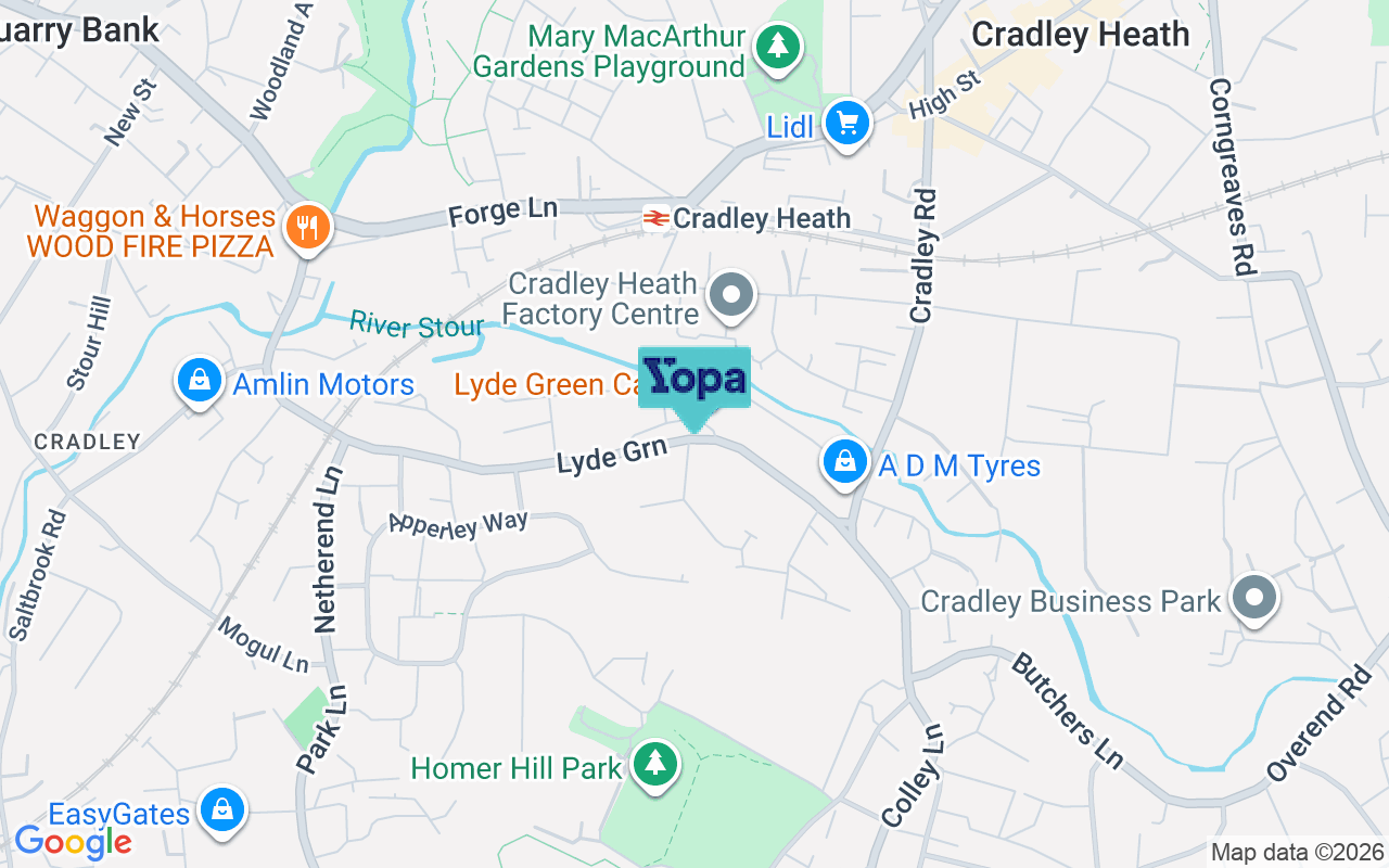 Map showing the location of B63 2PQ