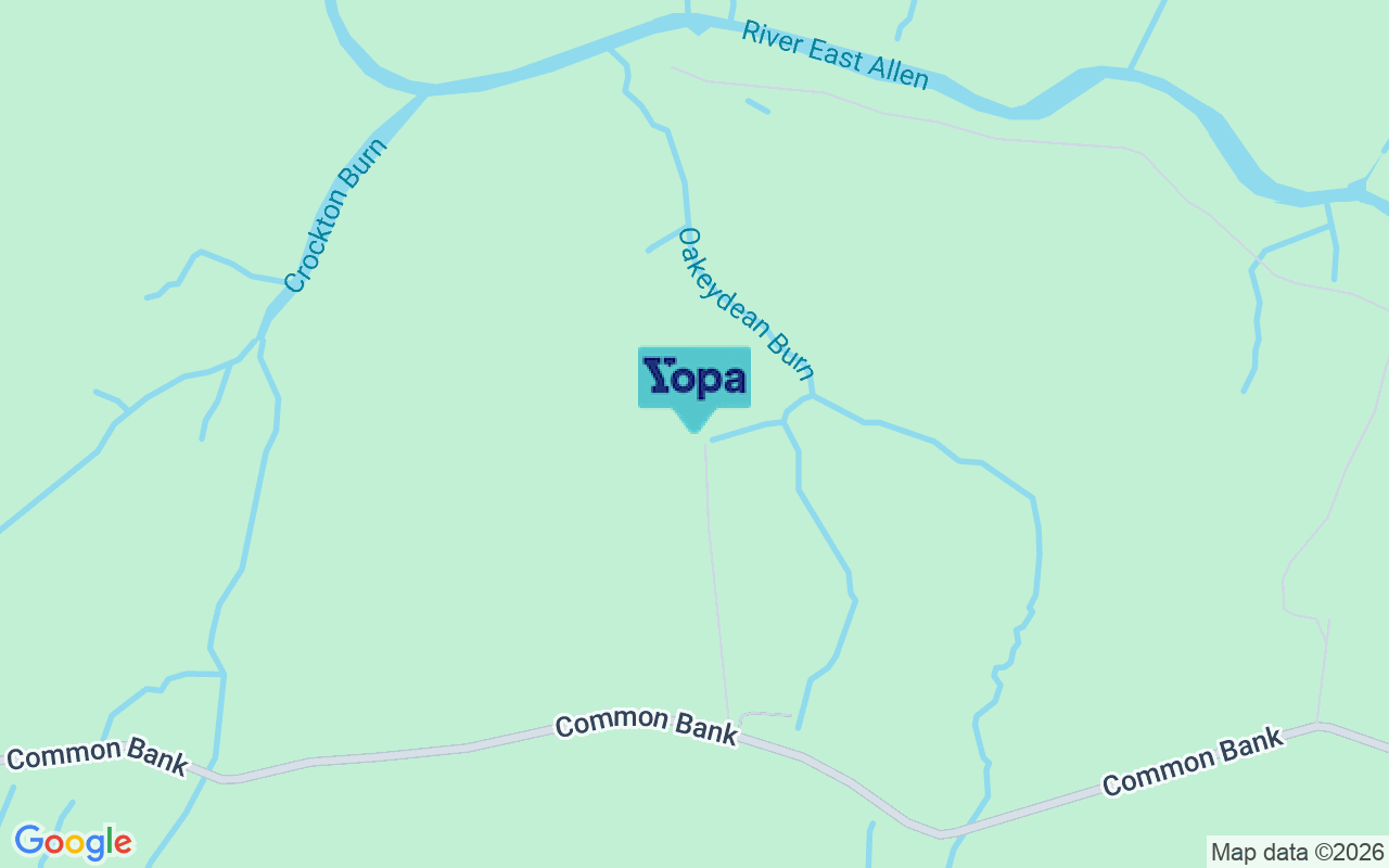 Map showing the location of NE47 9EN