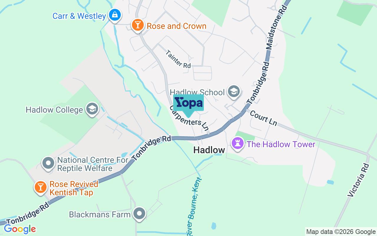 Map showing the location of TN11 0HW