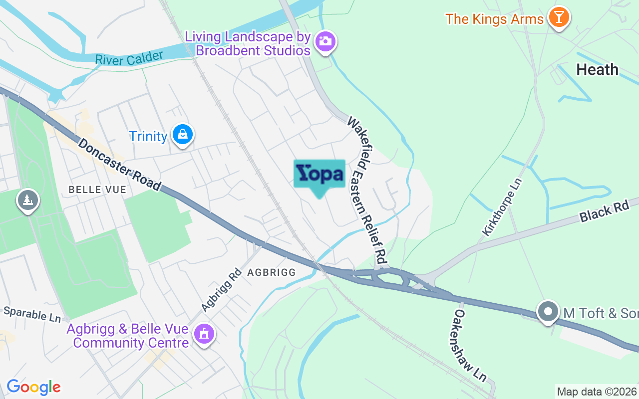 Map showing the location of WF1 5FJ