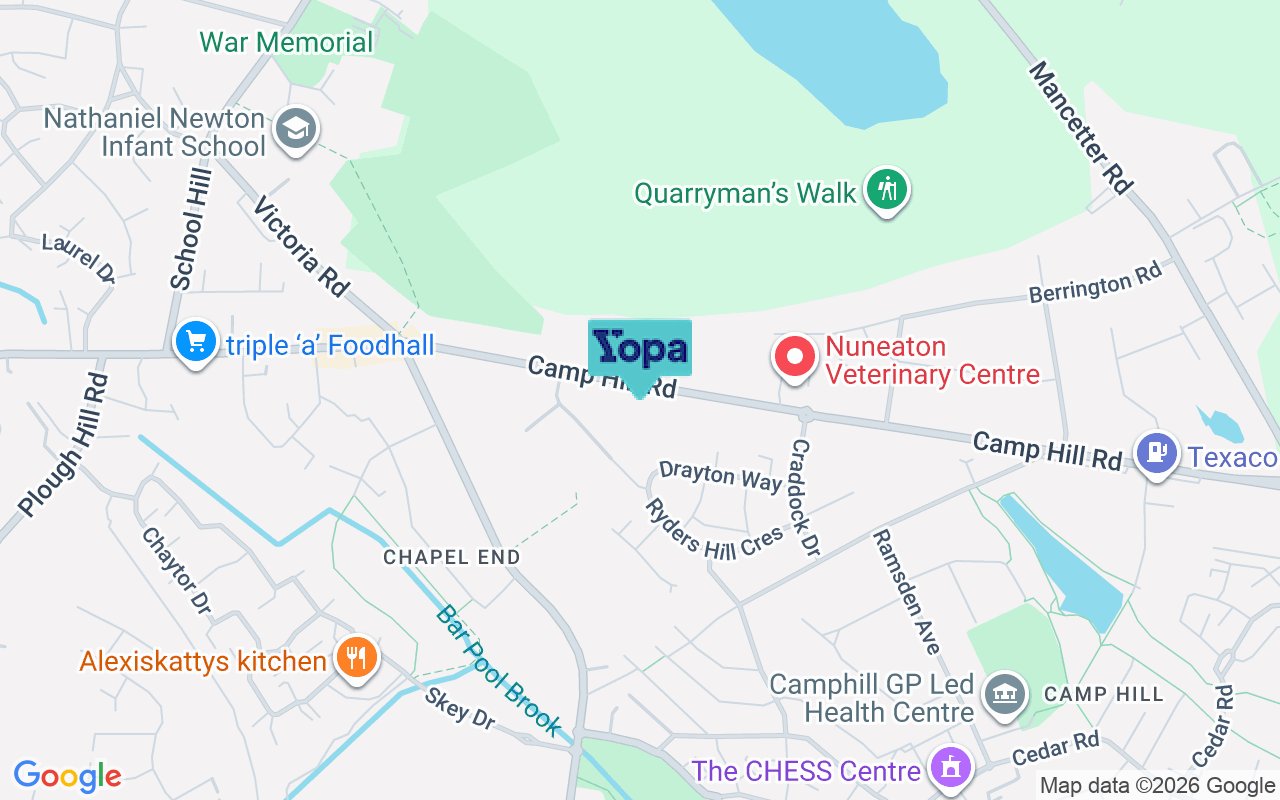 Map showing the location of CV10 0JR