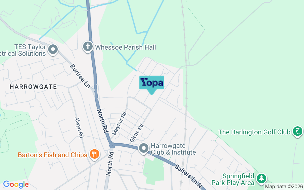 Map showing the location of DL1 3AR