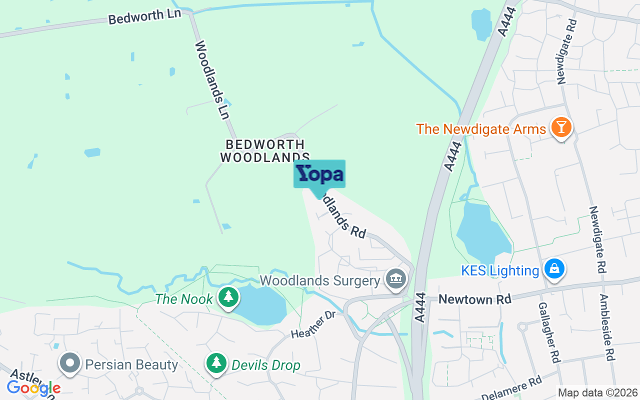Map showing the location of CV12 0AD