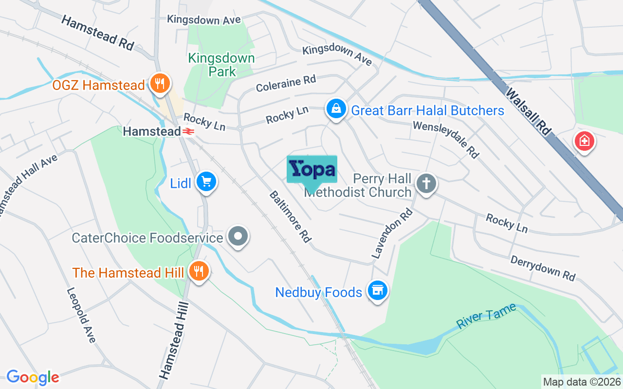 Map showing the location of B42 1QA
