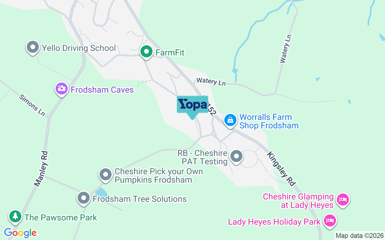 Map showing the location of WA6 6SN