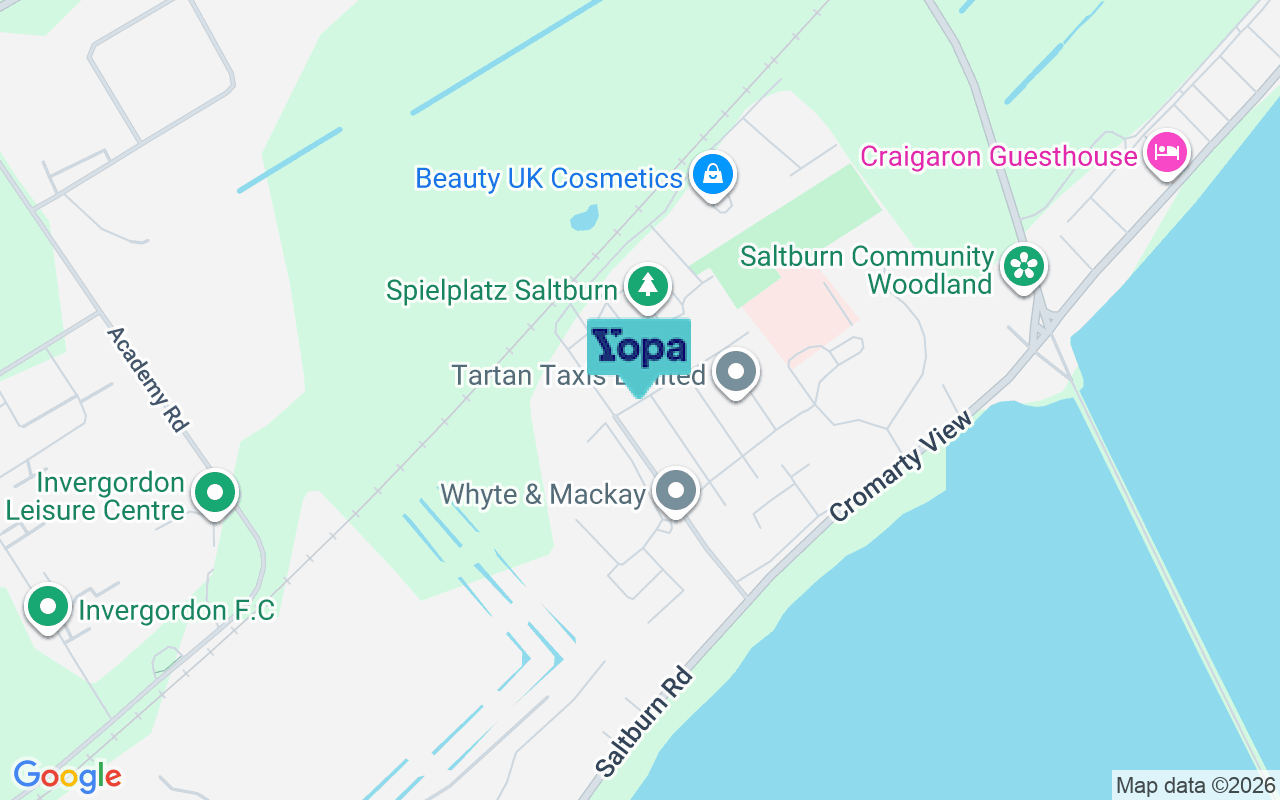 Map showing the location of IV18 0JH