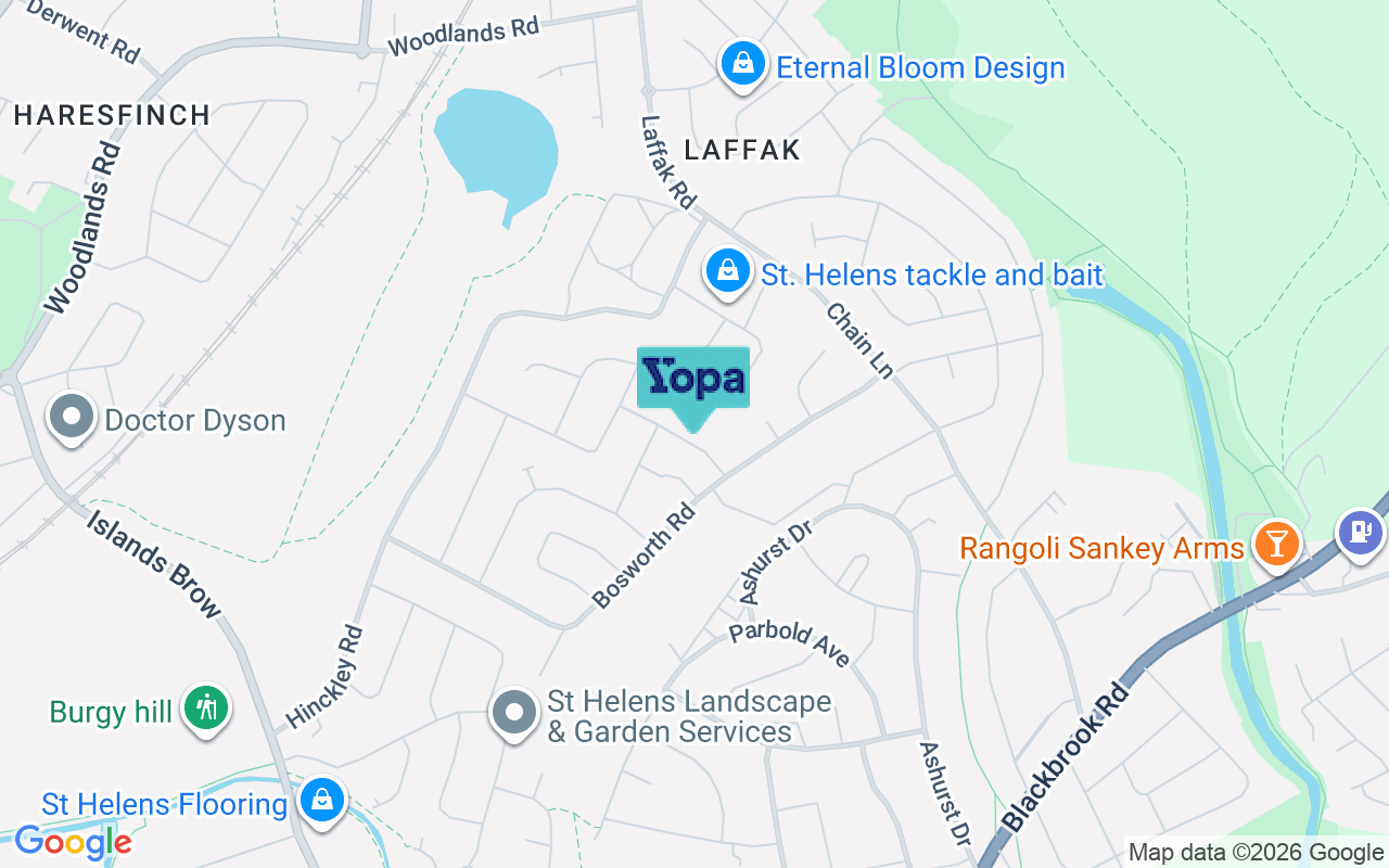 Map showing the location of WA11 9HN