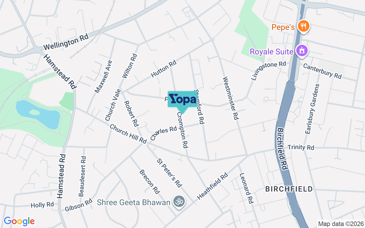 Map showing the location of B20 3QP