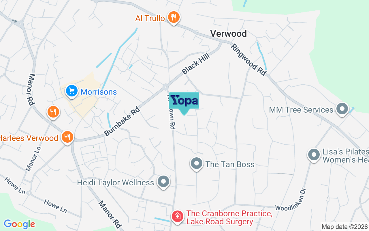 Map showing the location of BH31 6HH