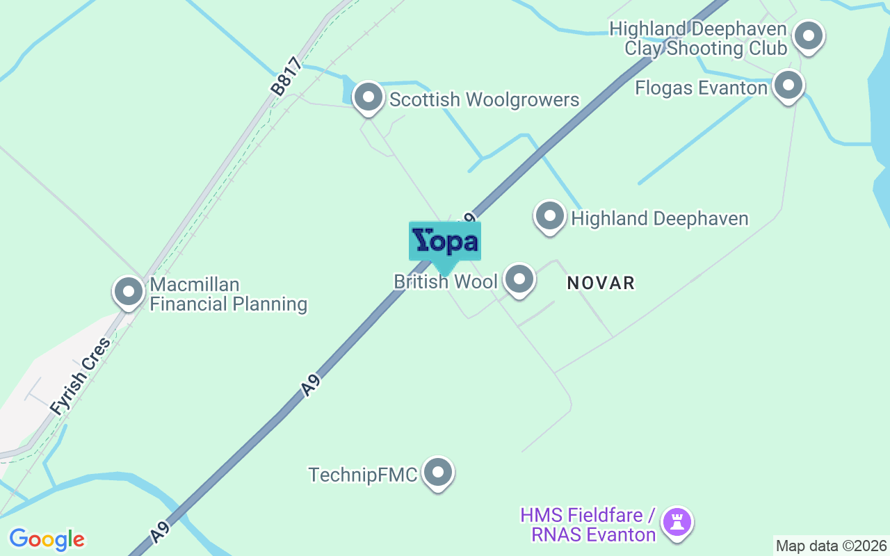 Map showing the location of IV16 9UH