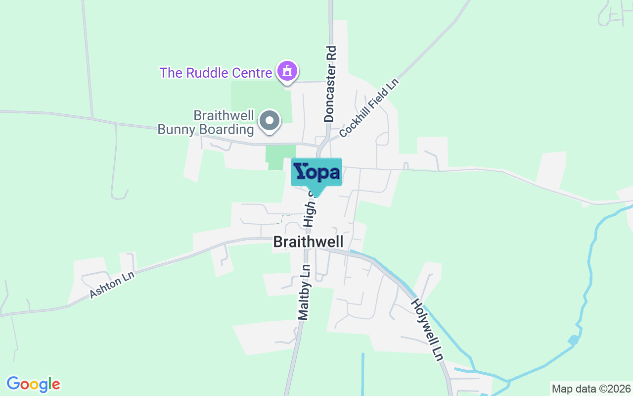 Map showing the location of S66 7AW