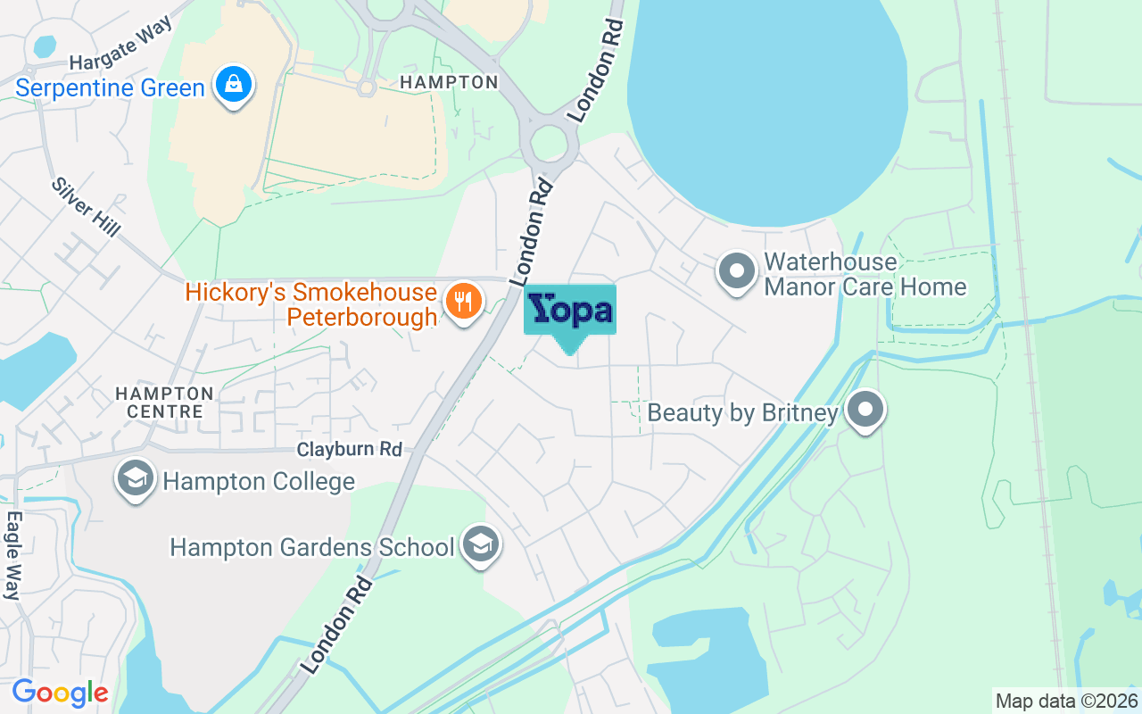 Map showing the location of PE7 8QY
